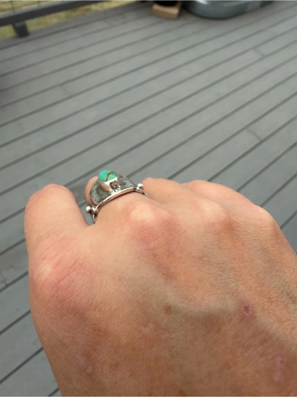 Turquoise and Silver Ring